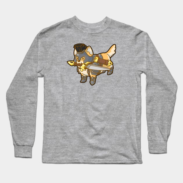 Fighter Puppy Long Sleeve T-Shirt by NathanBenich